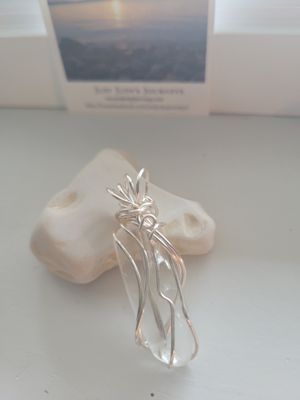 Pendant Clear Ocean Glass (Newfoundland) - Created by Judy