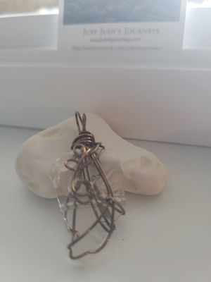 Pendant Clear Ocean Glass (Newfoundland) - Created by Judy