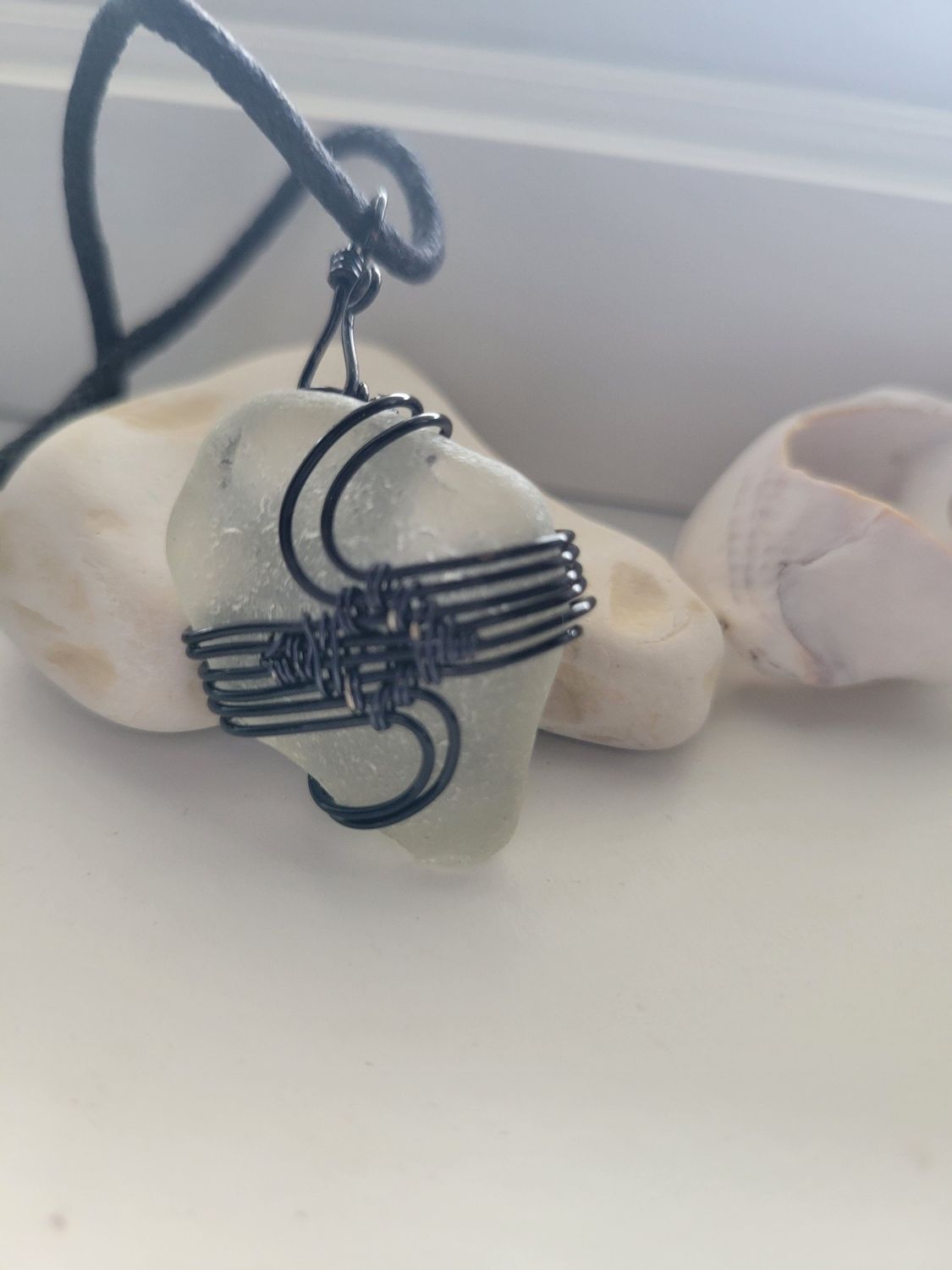 Pendant Frosted Sea Glass - Created by Janelle