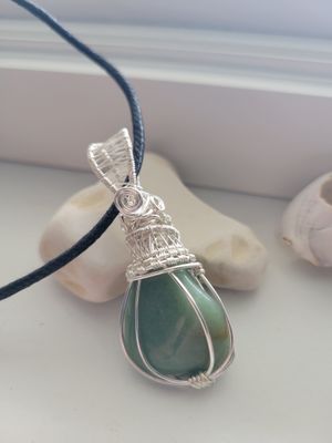 Pendant Stunning Green Aventurine - Created by Janelle