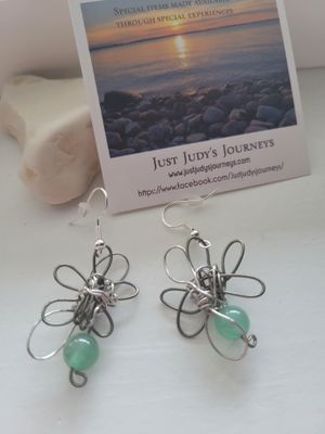 Judy's Hand-Designed Earrings- Not So Perfectly-Perfect -Green Aventurine-Own your Uniqueness!