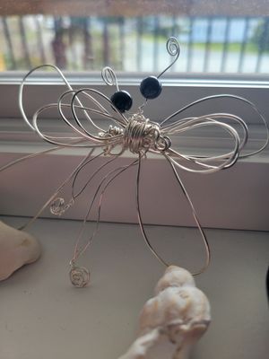 Wall/Vehicle Hanger-Butterfly-Black Tourmaline-Created by JudyWAS$55