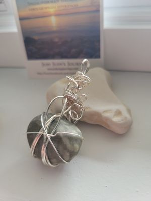 Pendant Ocean Jasper - Created by JudyWAS$65