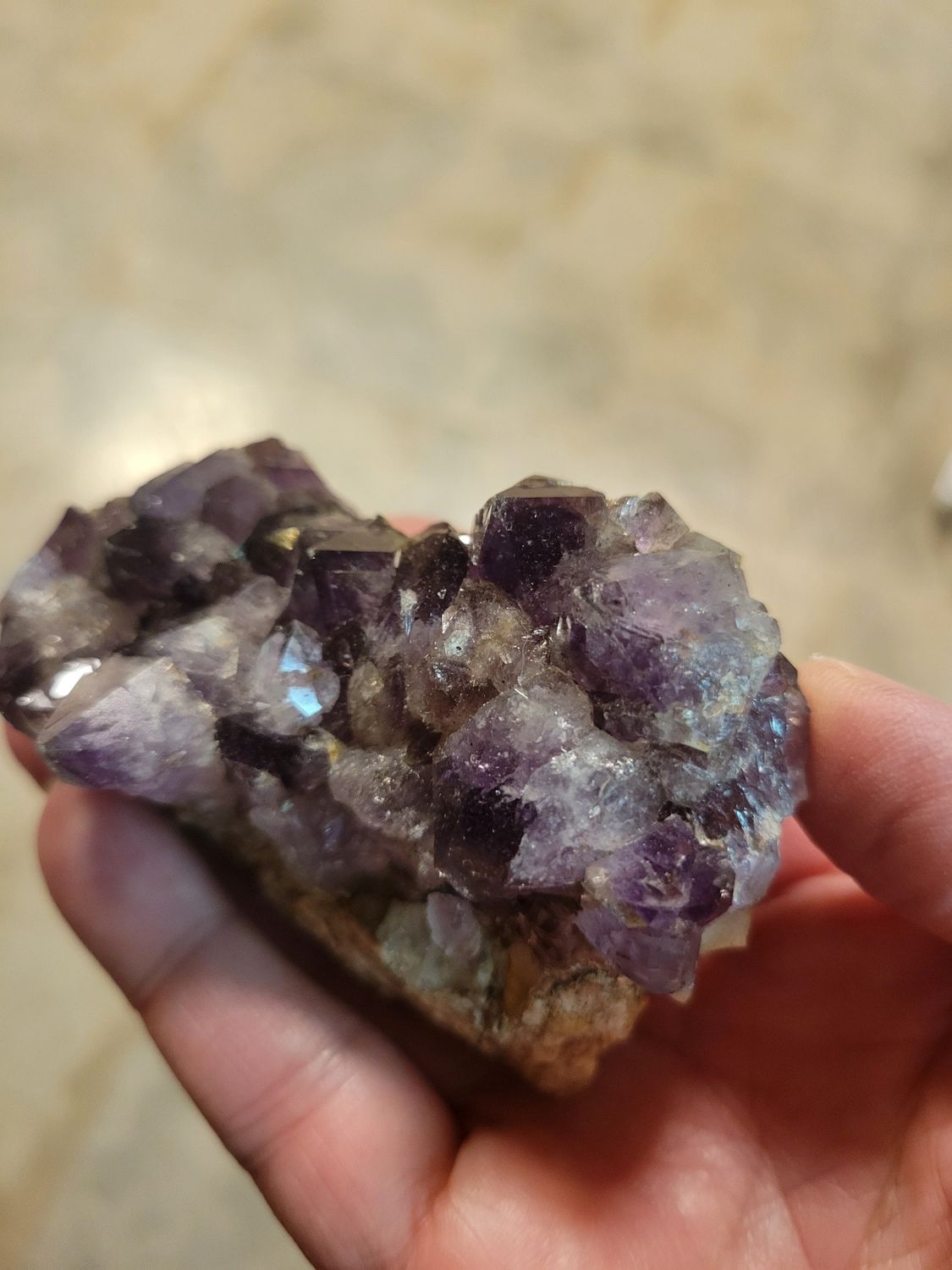 Crystal Amethyst (Self mined) Chunk 8ozs