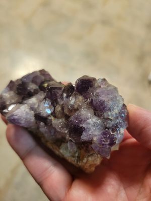 Crystal Amethyst (Self mined) Chunk 8ozs