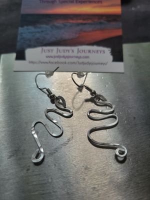 Judy's Hand-Designed Earrings- Not So Perfectly-Perfect Small Squiggles.