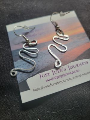 Judy&#39;s Hand-Designed Earrings- Not So Perfectly-Perfect Small Squiggles.