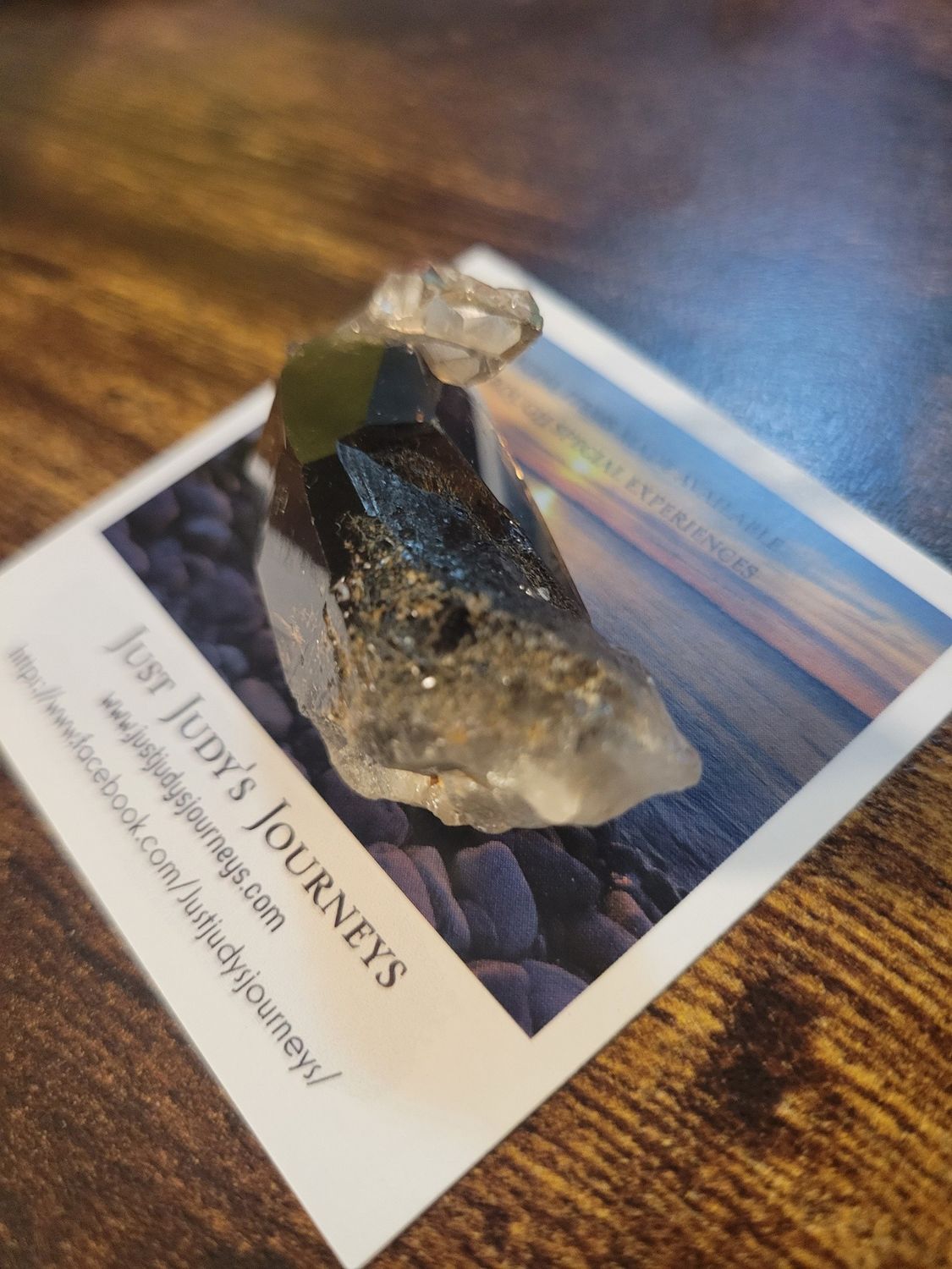 Crystal Smoky Quartz Rough with growth -26gms