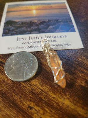 Pendant Tangerine Quartz Slender- Created by Judy