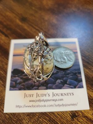 Pendant K-2 (Granite &amp; Azurite) - Created by Judy