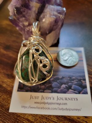 Pendant Chrysocolla - Created by Judy