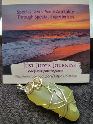 Pendant Green Calcite(Simple)  - Created by Judy
