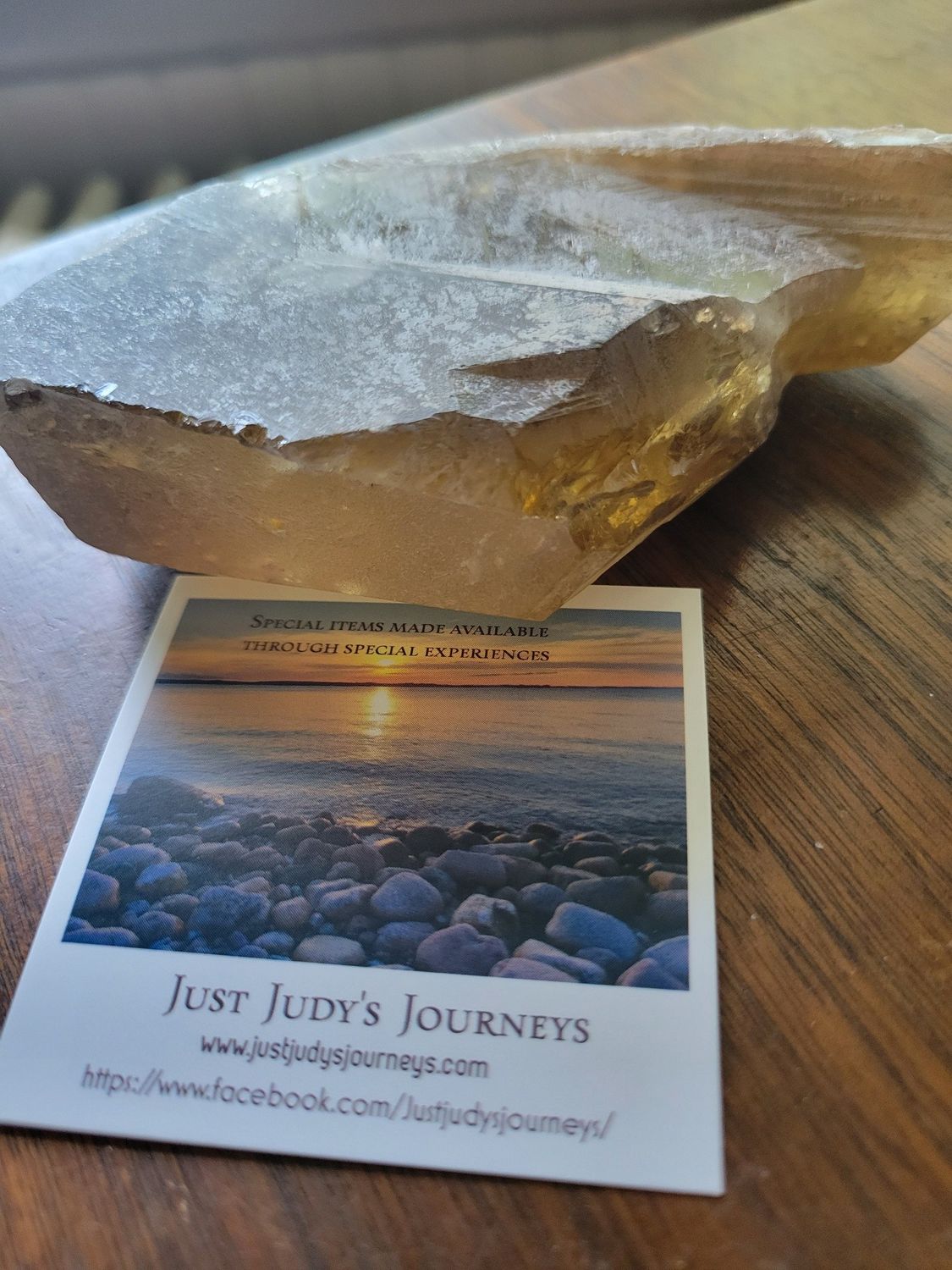 Crystal Rough Chunk (untreated) Large Citrine 13ozs!!