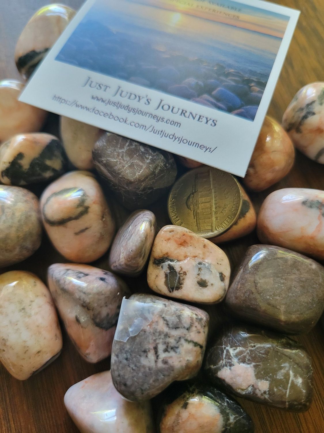 Crystal/Stone Individual Tumbled Zebra Jasper (one piece) chosen for you