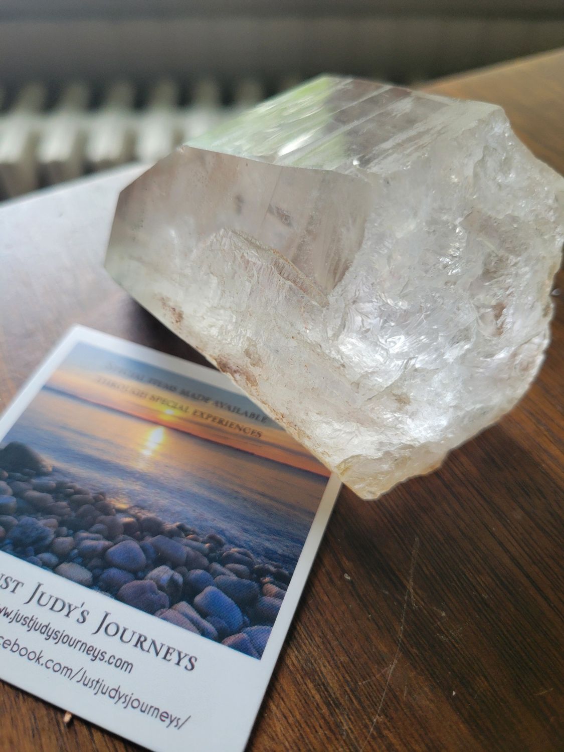 Crystal Lemurian Seed Quartz Point-Large 11ozs!