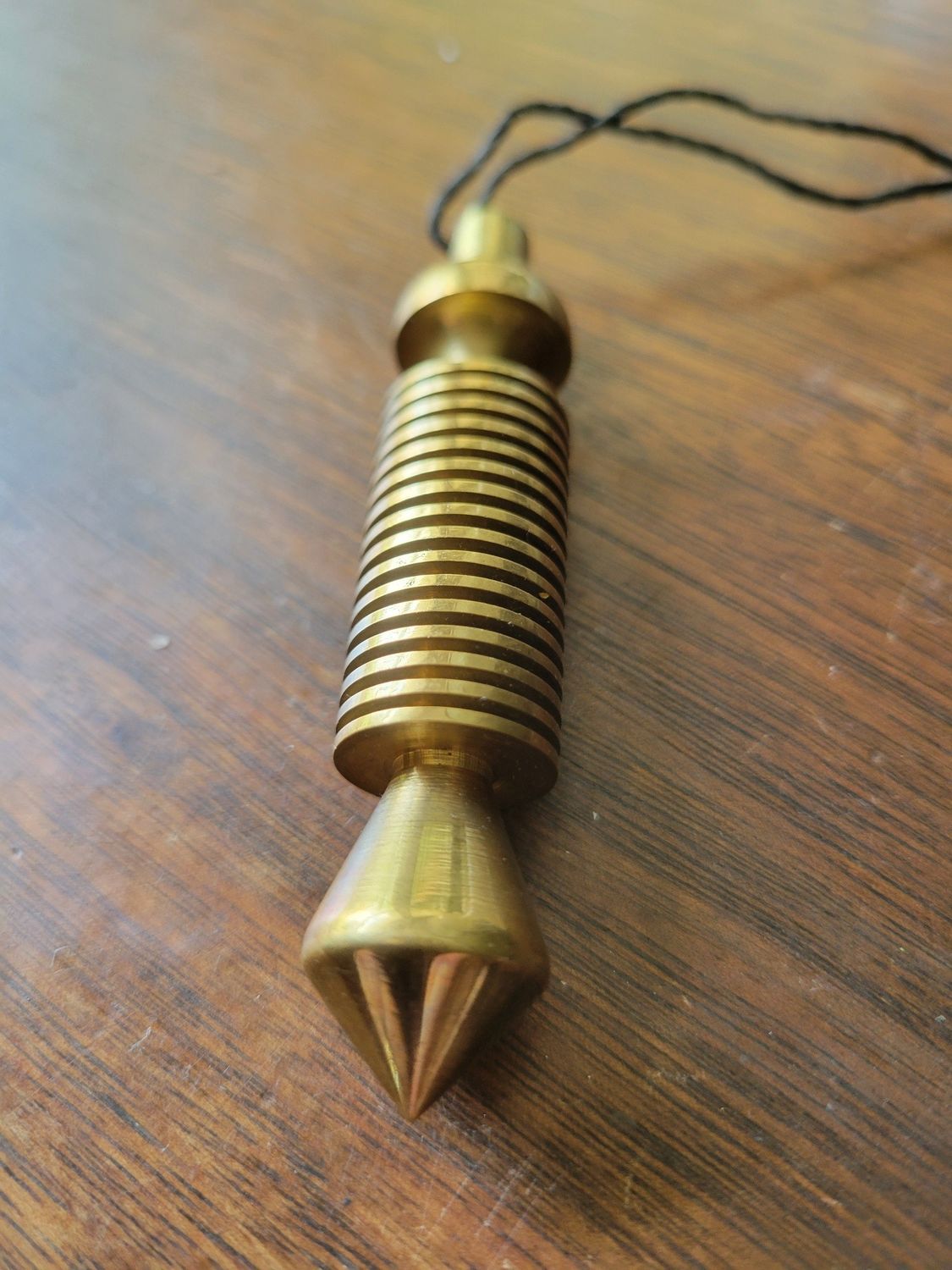 Pendulum Solid Brass-Egyptian/Sacred Geometry (Never used)
