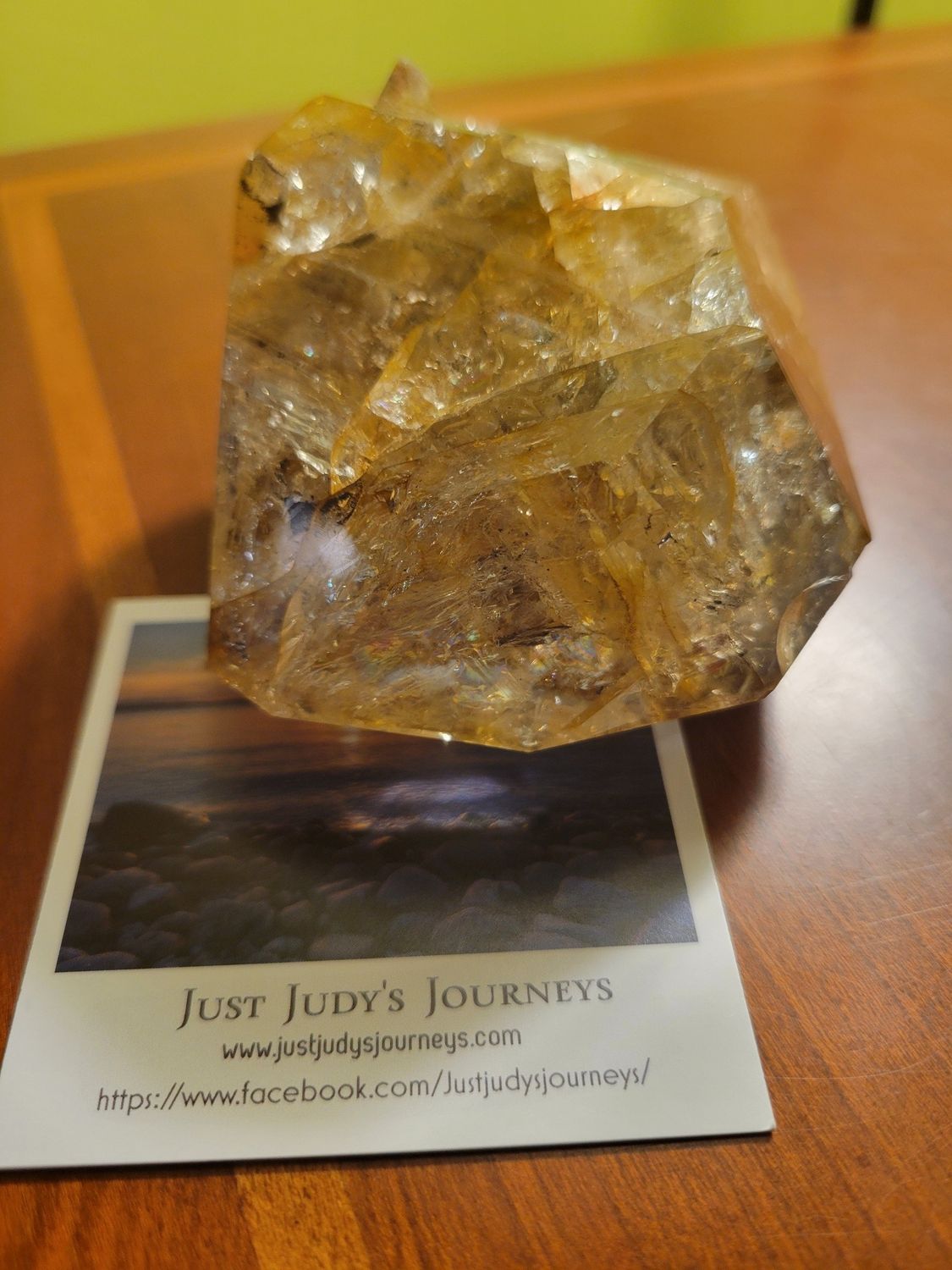 Crystal Herkimer Quartz Golden Healer 350gms