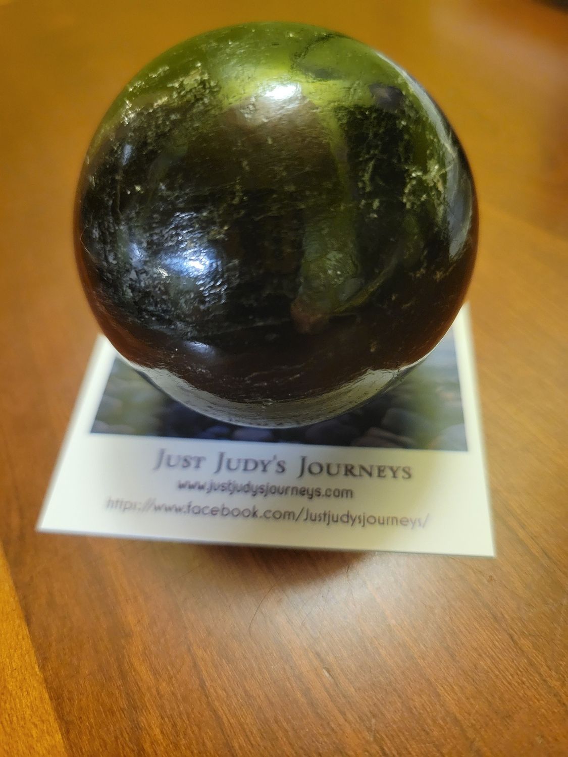 Crystal Sphere Rare Nuummite 231gms