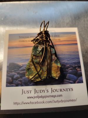 Pendant Rough (A) Green Jasper - Created by JudyWAS$75