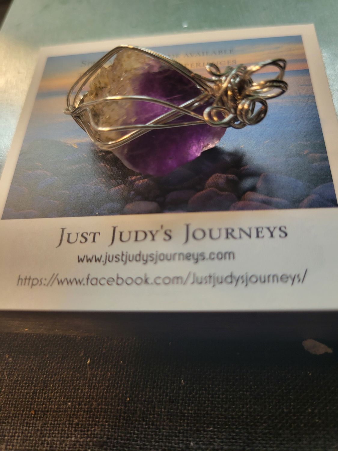 Pendant Fluorite (purple)- Created by Judy