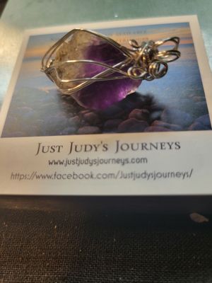 Pendant Fluorite (purple)- Created by Judy