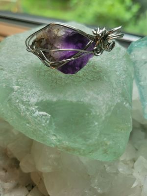Pendant Fluorite (purple)- Created by Judy