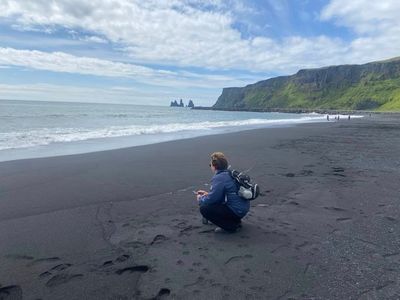 Pendant Icelandic Black Sand (Iceland July 2025) Gold Alloy- Created by Judy