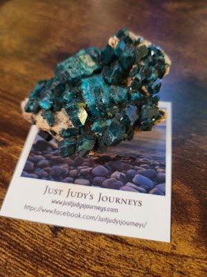 Crystal Dioptase Chunk- Stunning! (Greece)