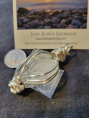 Pendant Clear Quartz Pyramid - Created by Judy