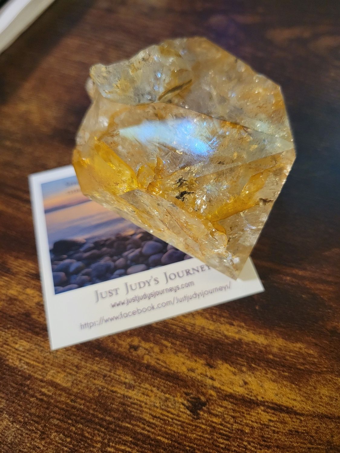 Crystal Herkimer Quartz Golden Healer 254gms