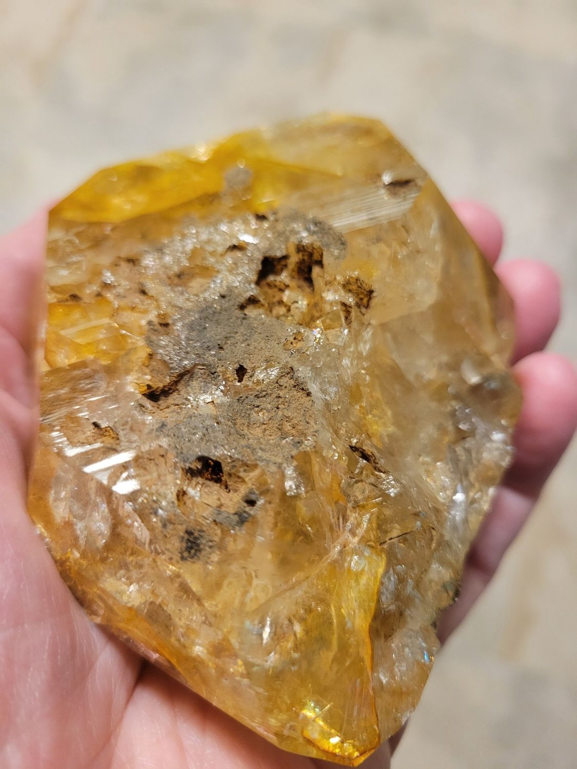 Crystal Herkimer Quartz Golden Healer 517gms (1 lb 14ozs!)