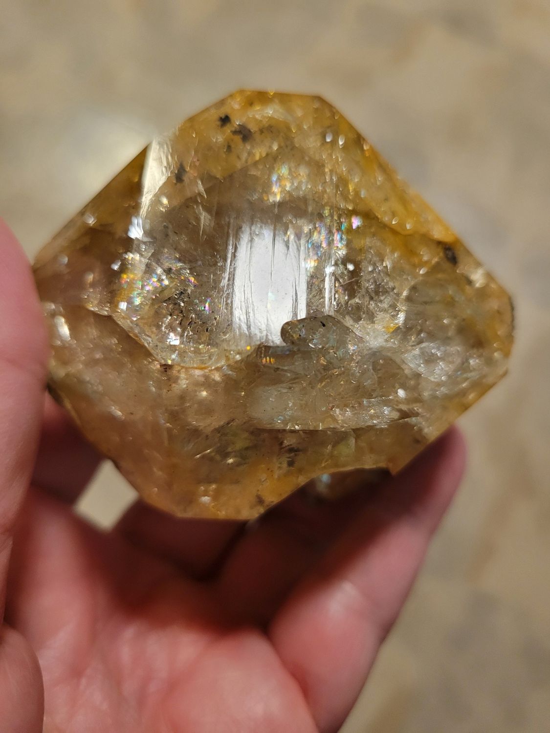 Crystal Herkimer Quartz Golden Healer 348gms