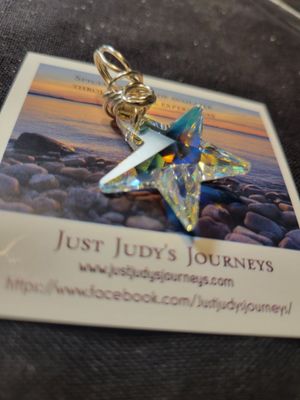 Pendant Crystal Star Prism - Created by Judy