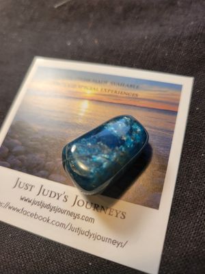 Pendant Blue Apatite - Created by Judy