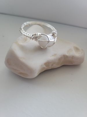 Ring-Milky Quartz Size 9 - Created by Janelle