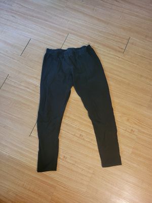 Previously loved/worn women&#39;s black hiking pants LG (Good as an Under Layer)