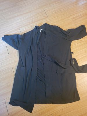 Previously loved/worn women&#39;s black short robe 2XL (more like XL)