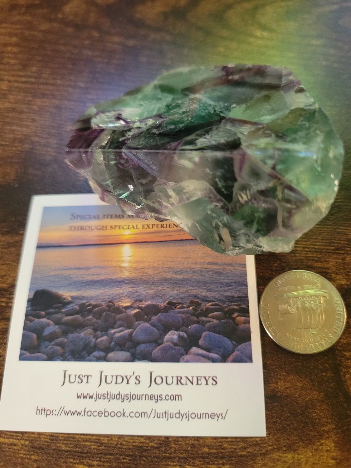 Crystal Fluorite Chunk - Those colors!  165gms
