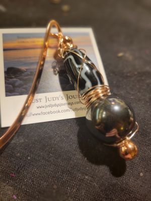 Bookmark- Classy Copper Bead &amp; Hematite WAS$40