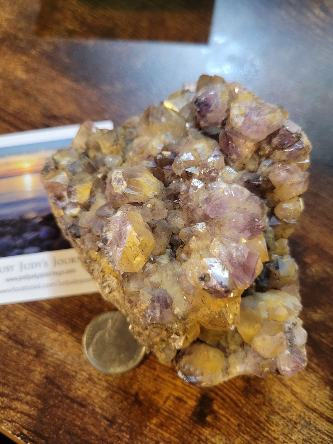 Crystal Amethyst (Self mined) Chunk 13 ozs WAS $ 150.00