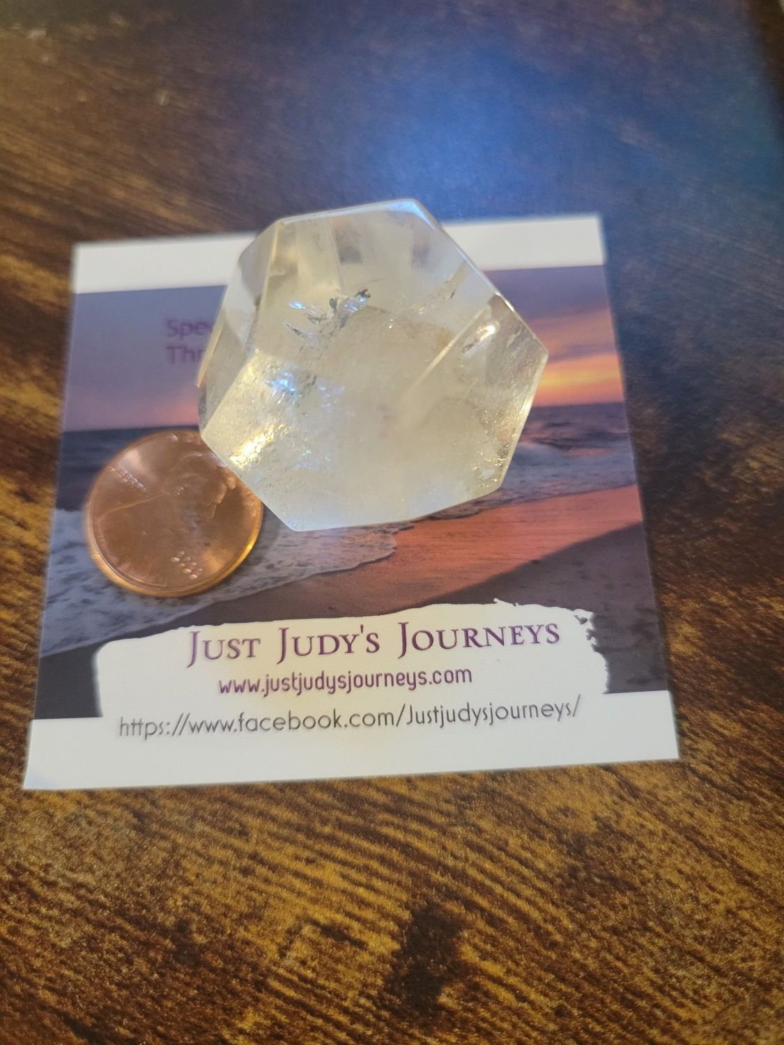Crystal Clear Quartz Dodecahedron (WAS $22)
