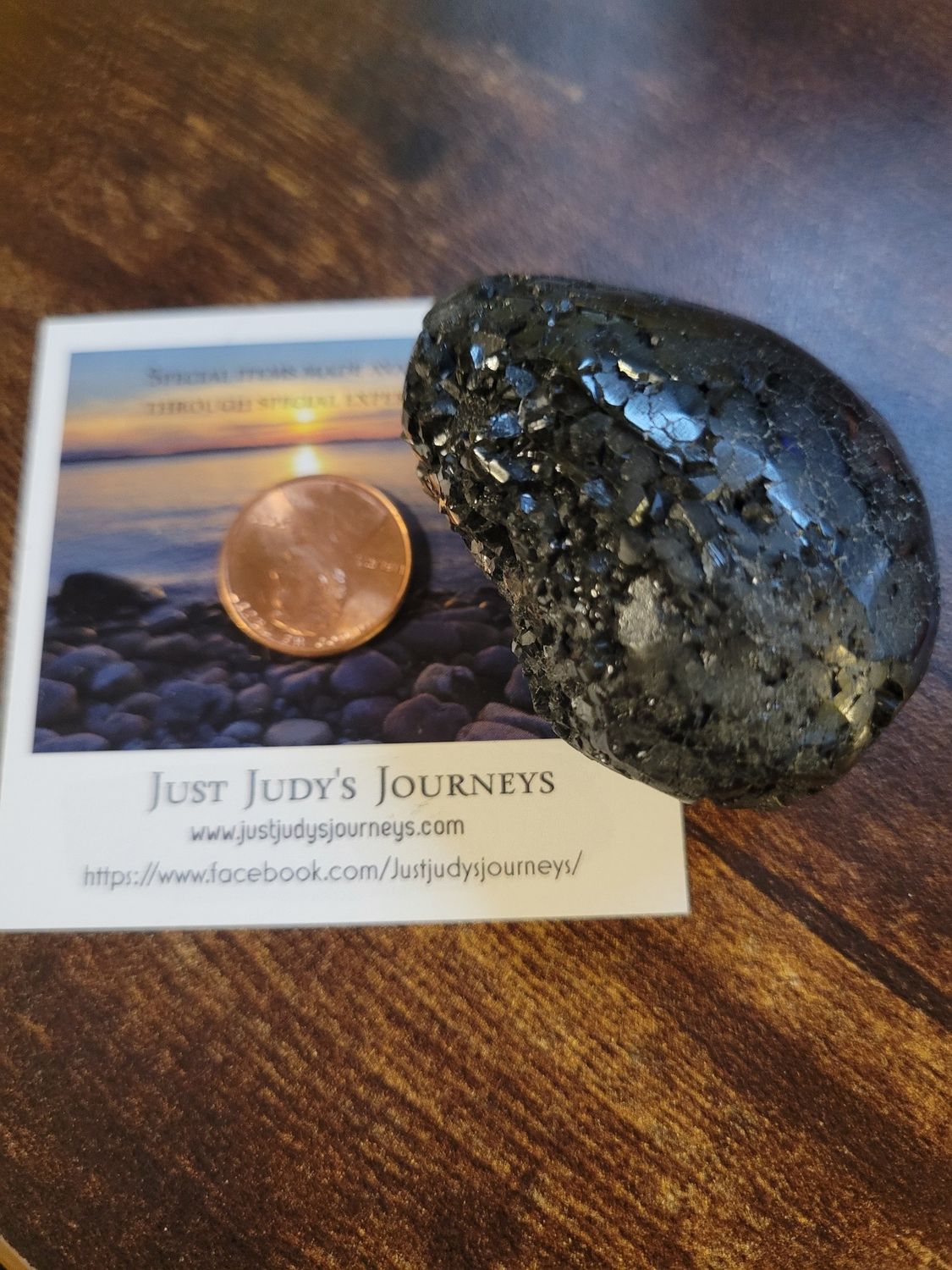 Crystal Rough Black Tourmaline (rough/smooth) 3.2 ozs (was $30.00)