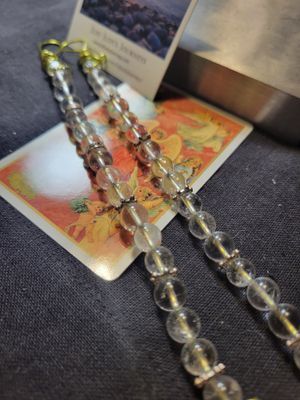2025 Wire Clear Quartz Icicle Tree Ornaments (Set of two) Created by Judy
