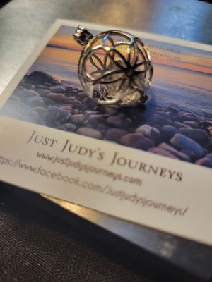 Pendant Sterling Flower Of Life/Sacred Geometry with Herkimer Quartz  - Assembled by Judy