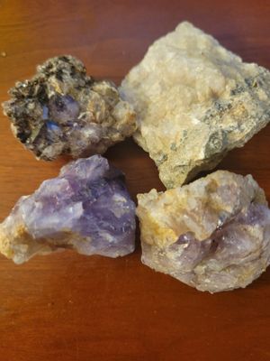 Crystal Amethyst/and More SET of 4 Pieces