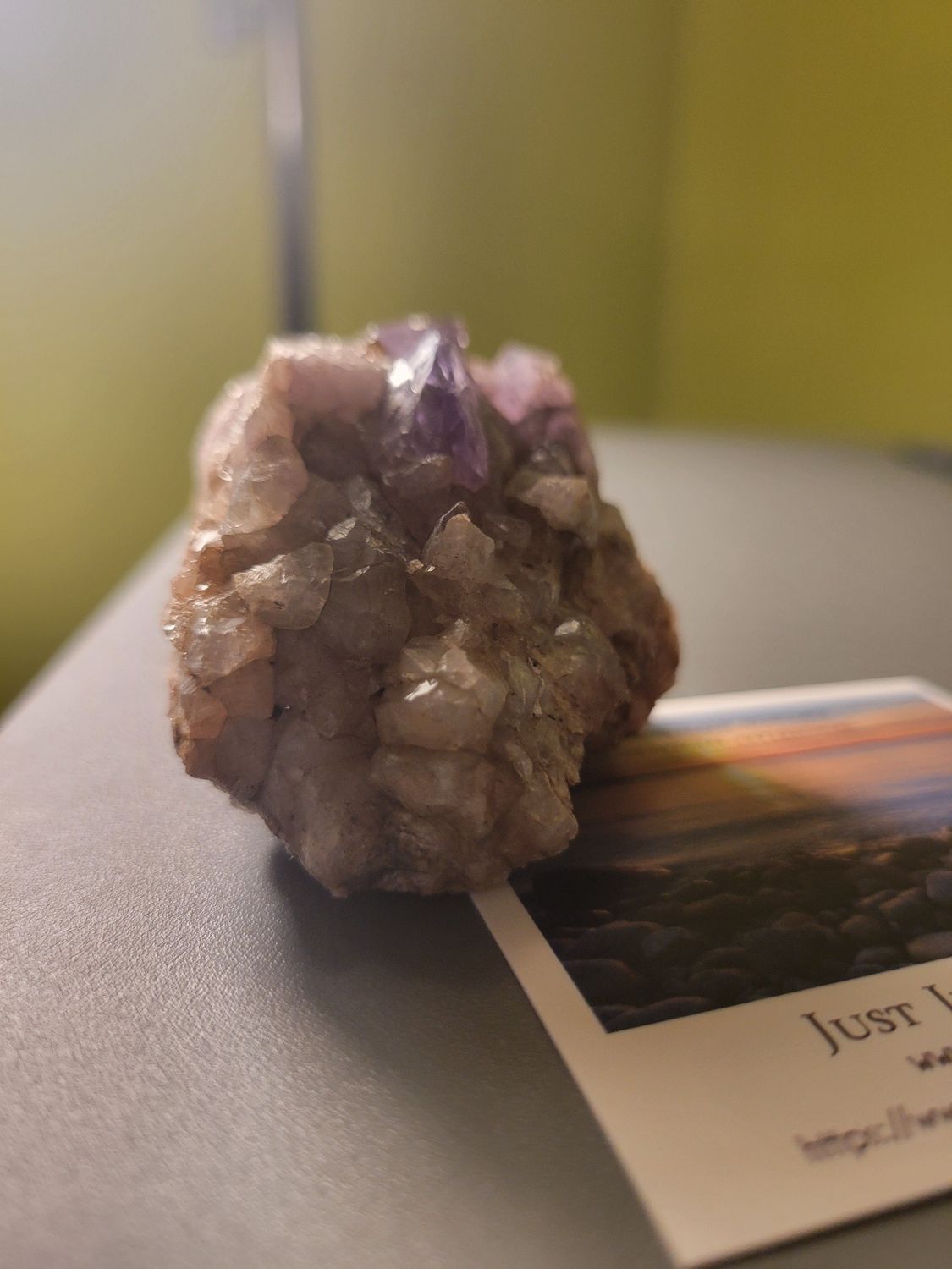 Crystal Amethyst (Self mined) Chunk 3 ozs