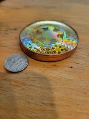 Healing Disc 2" Hologram Technology Electromagnetic HarmonizerWAS$125.