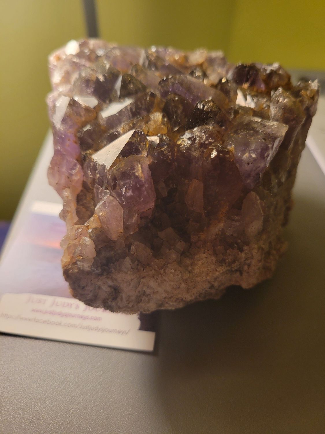 Crystal Amethyst Large Chunk 2lbs 7ozs!!