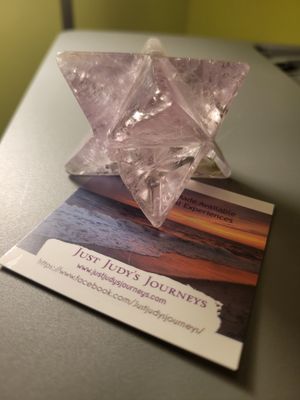 Crystal Amethyst Merkaba 135gms.