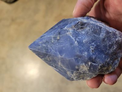 Crystal Sodalite Standing Point 13 ozs. WAS$35